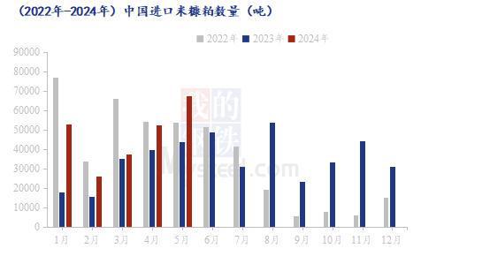 Mysteel解读：2024年5月稻米副产品进口海关数据分析(图1)